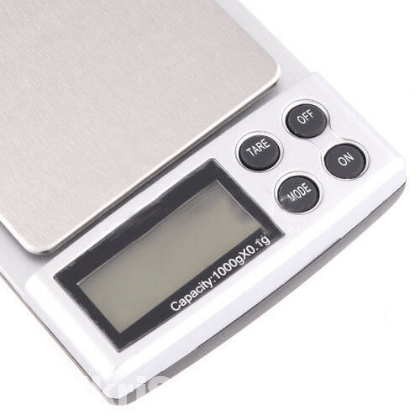 Digital Pocket Scale 0.1g to 1000g (1Kg)